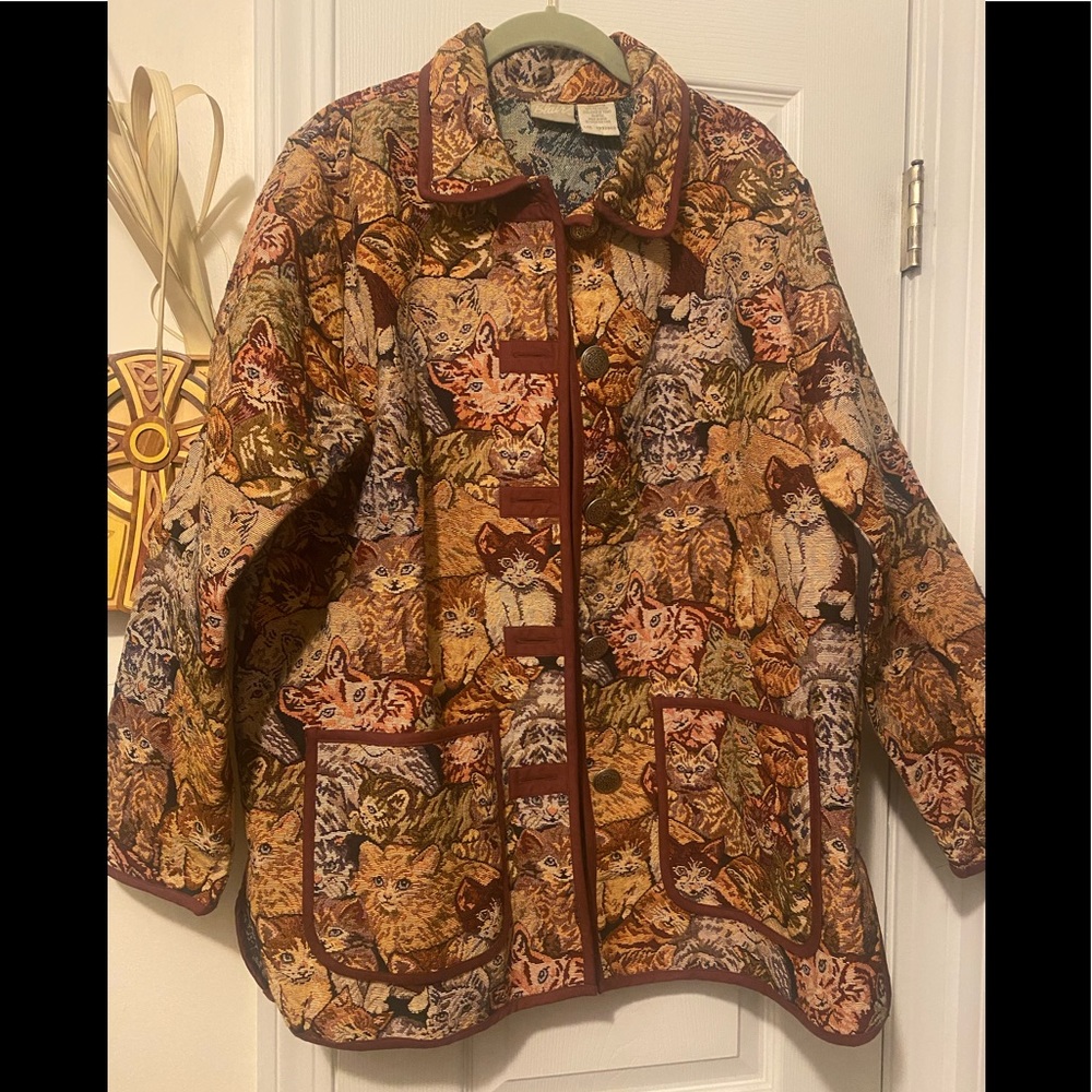 Blair Crazy For Cats Kawaii Lux Cat Tapestry Jacket